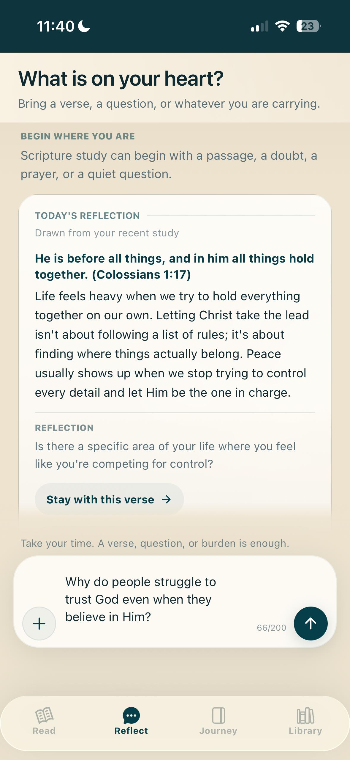 Bible Explained Study mobile app interface